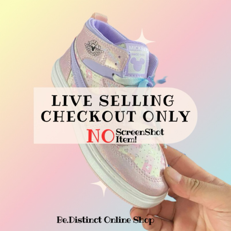 Brand New Shoes for kids. For casual shoes rubber shoes kickers Mine from live selling only Shopee Philippines