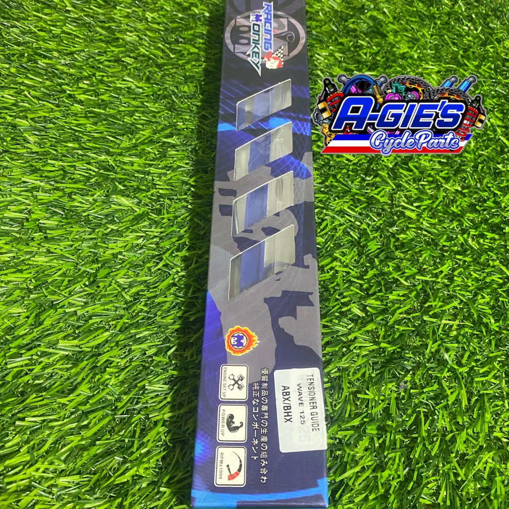 RACING MONKEY | TENSIONER GUIDE / TIMING CHAIN GUIDE SET BLUE | WAVE125 ...