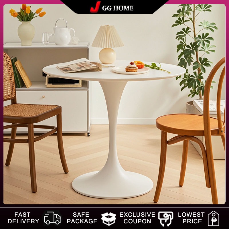 JGG Tulip Table Round Dining Table Home Small Apartment Dining Table ...