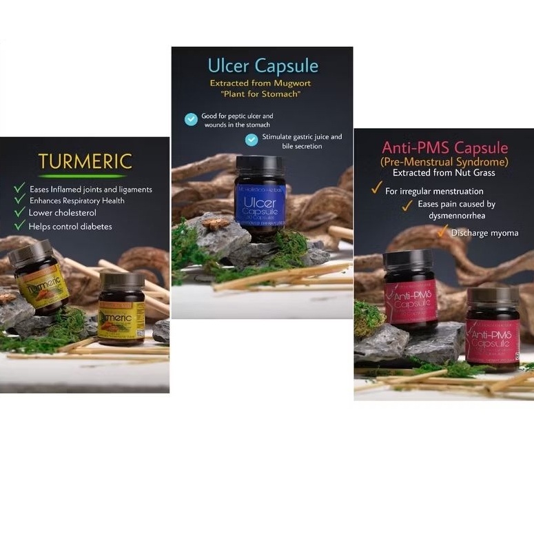 Mt. Holistico Turmeric, Ulcer Caps, AntiPMS Shopee Philippines