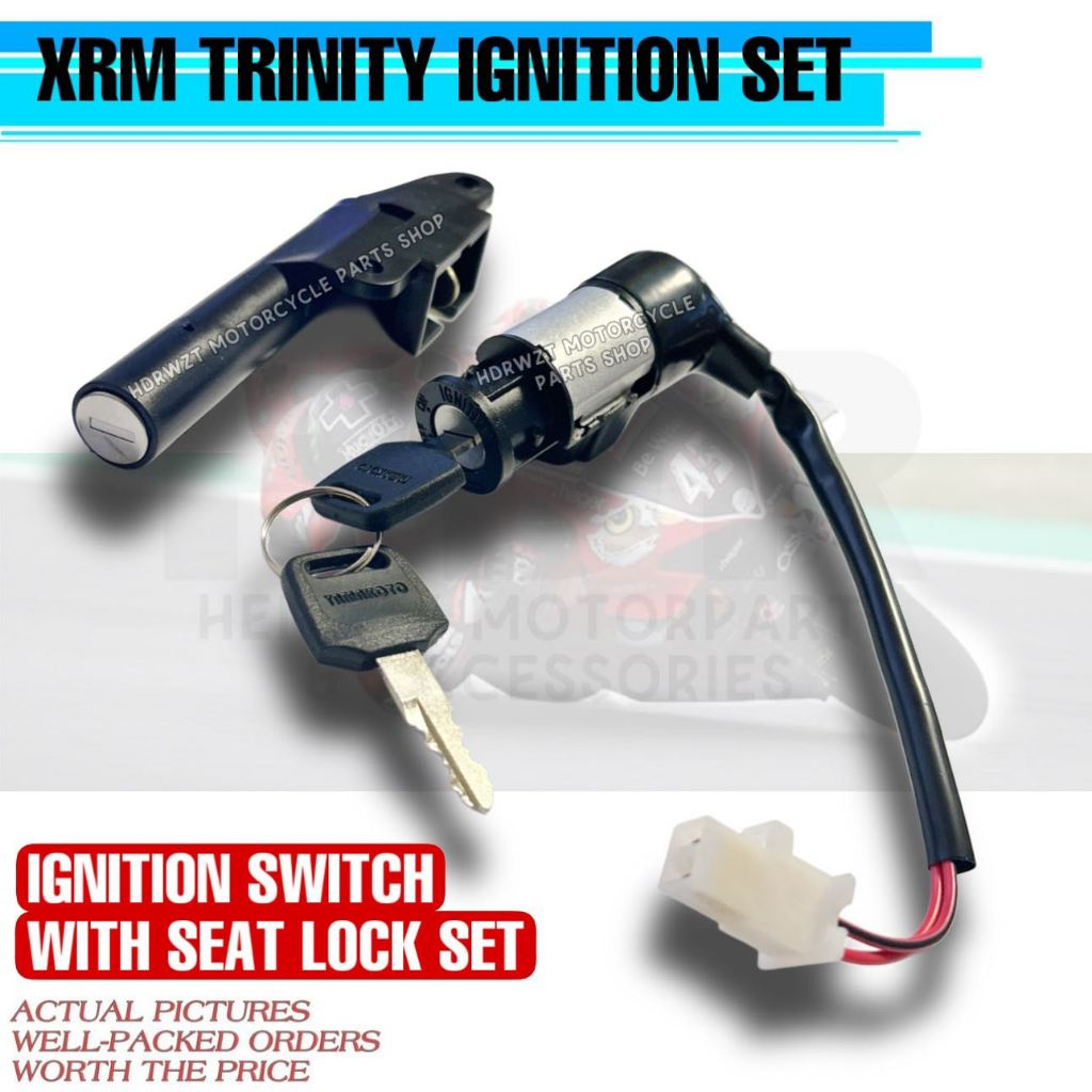 HDR ANTITHEFT IGNITION SWITCH & SEAT LOCK SET FOR HONDA XRM TRINITY