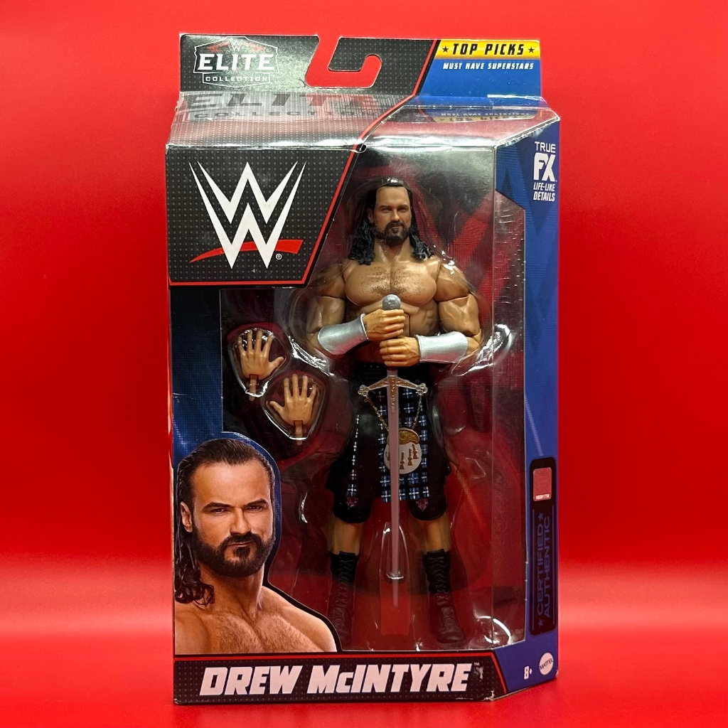 WWE Elite Drew McIntyre Mattel Wrestling Action Figure Wrestler Toy ...
