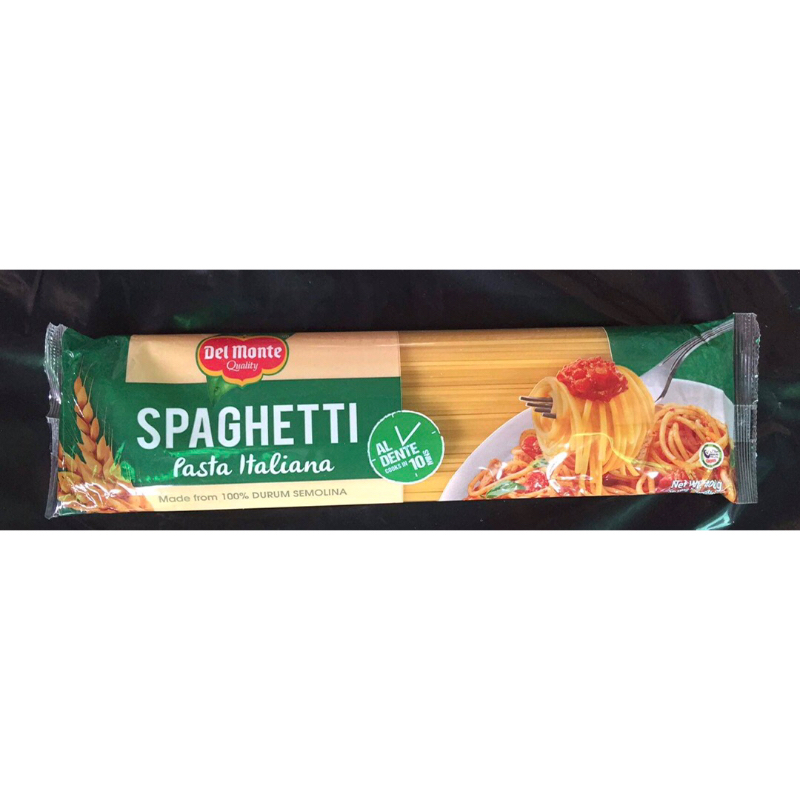 Del Monte Spaghetti Pasta Italiana Al Dente Noodles 400g Shopee Philippines
