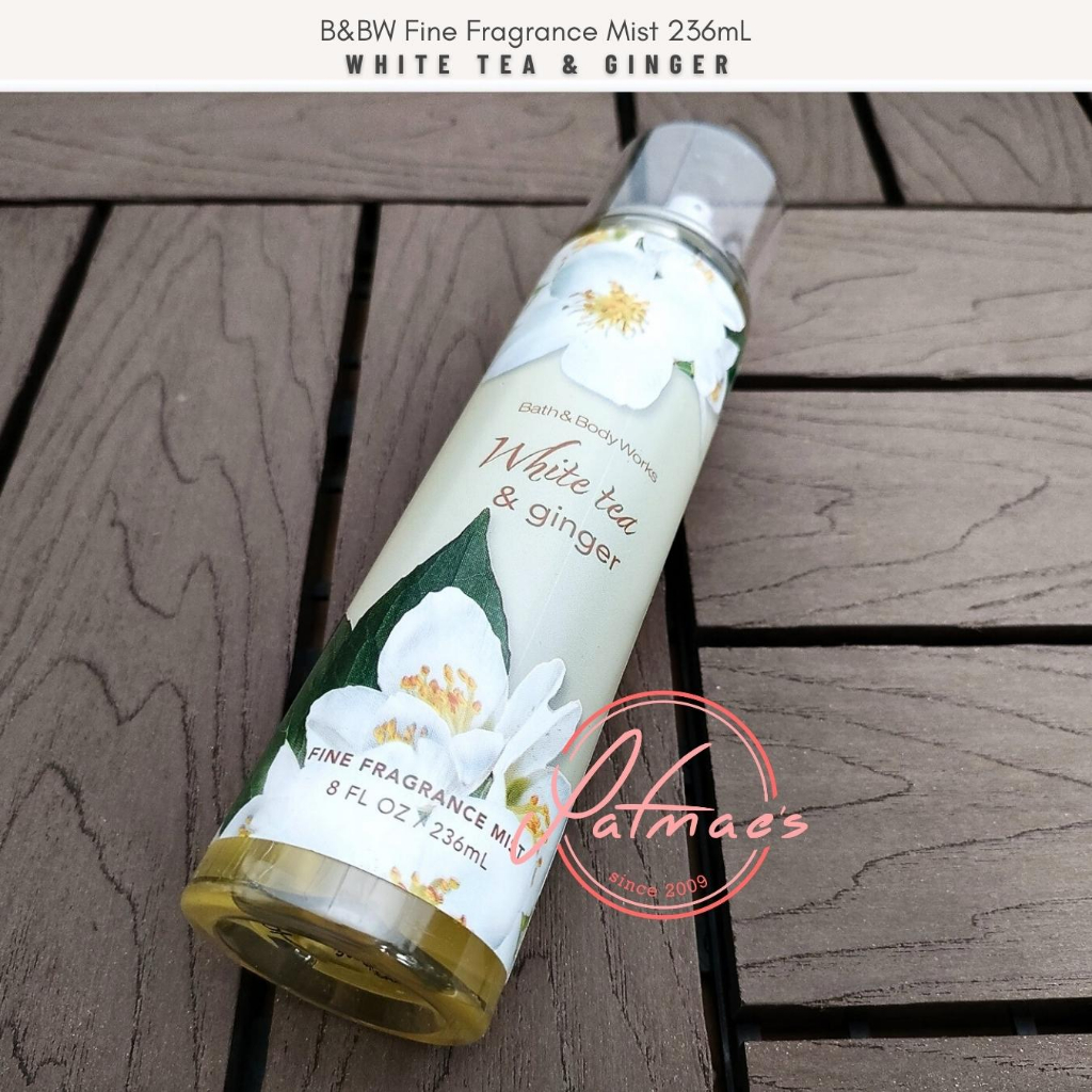 Bath & Body Works White Tea and Ginger Fragrance Mist 236mL Shopee