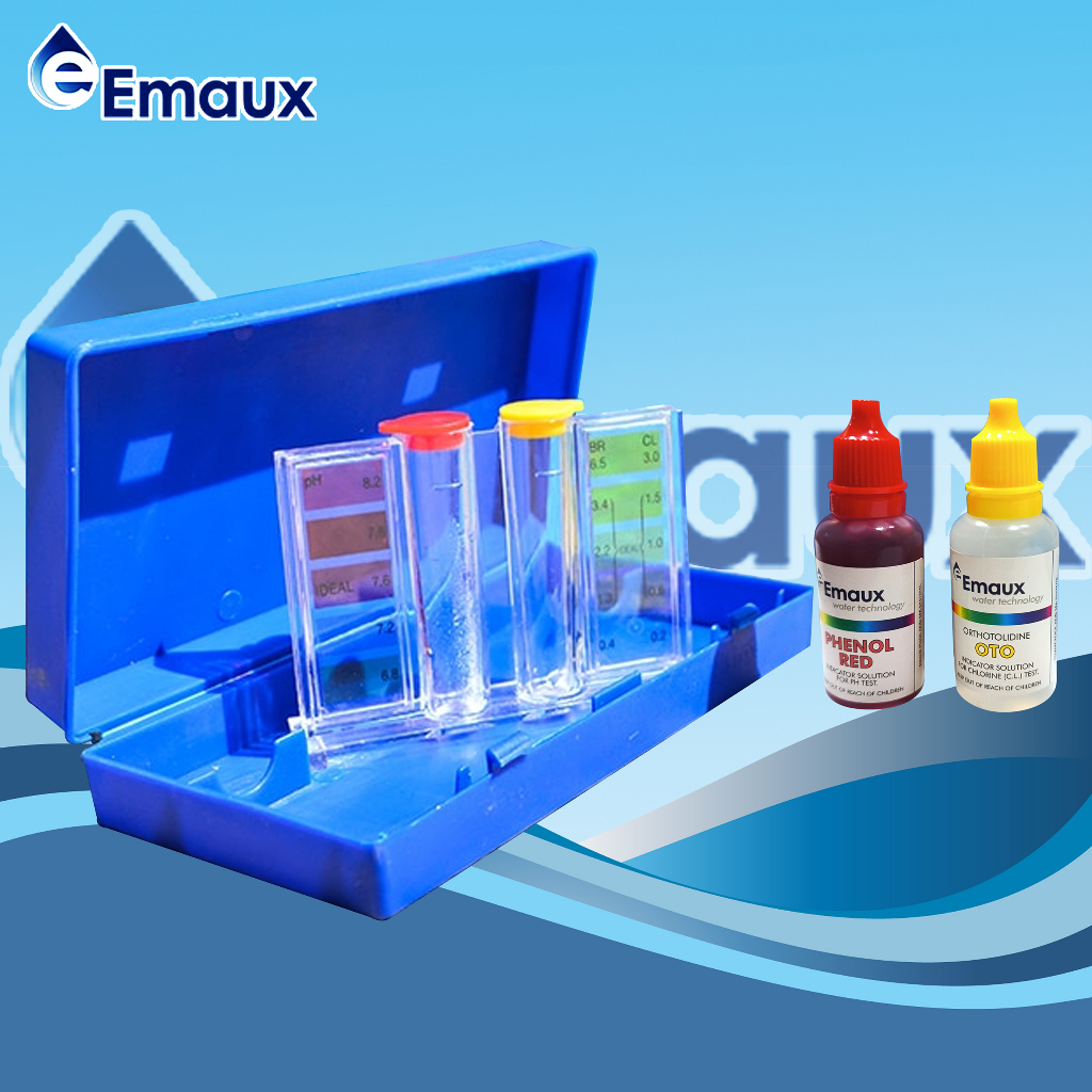 EMAUX 2 In 1 Swimming Pool Test Kit for Ph and Chlorine CE029
