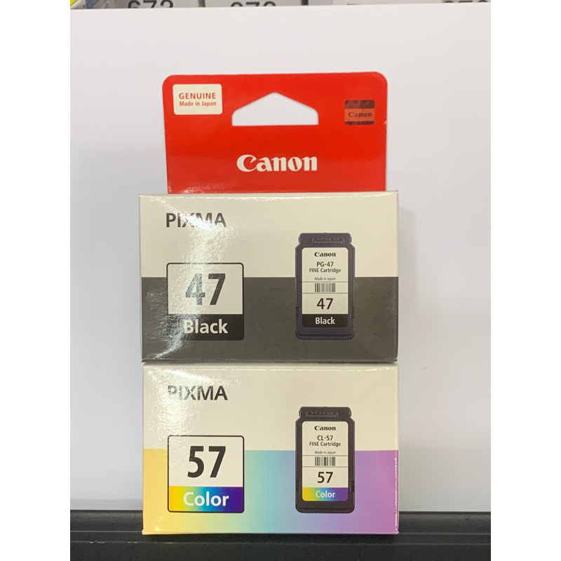 Brandnew canon ink cartridge 47 black 57 colored | Shopee Philippines