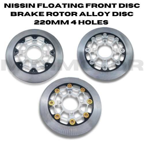 Floating Front Disc Brake Rotor Alloy Disc 220mm 4 Holes Mio Click ...