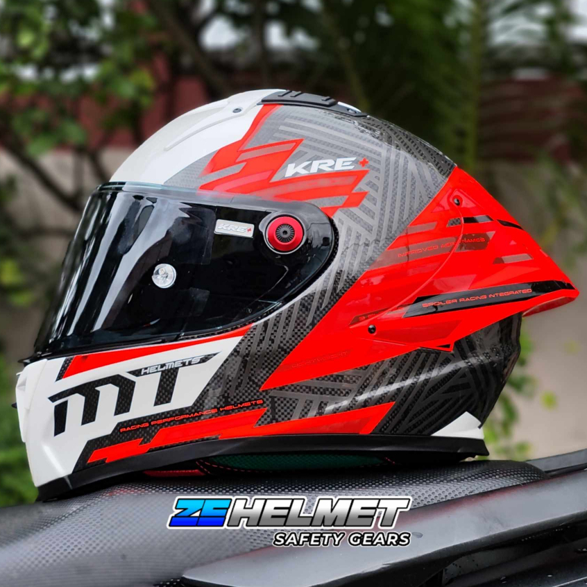 Integral Motorcycle Helmet Racing Mt Helmet KRE + CARBON