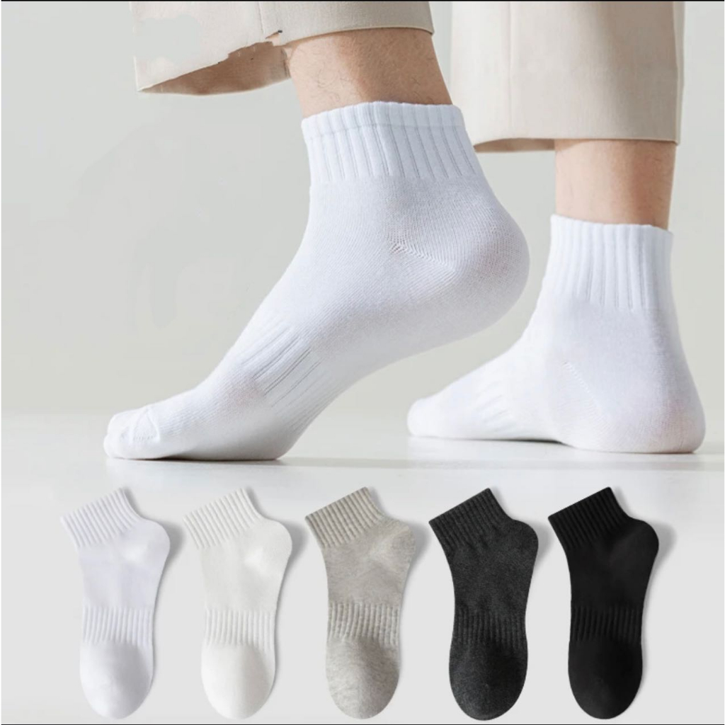 School socks unisex votton socks 1-Pair black or white | Shopee Philippines