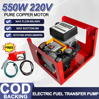 60 Liters Electric Self-Priming Diesel Fuel Transfer Pump Counter Automatic  Fuel Pump 550W - AliExpress