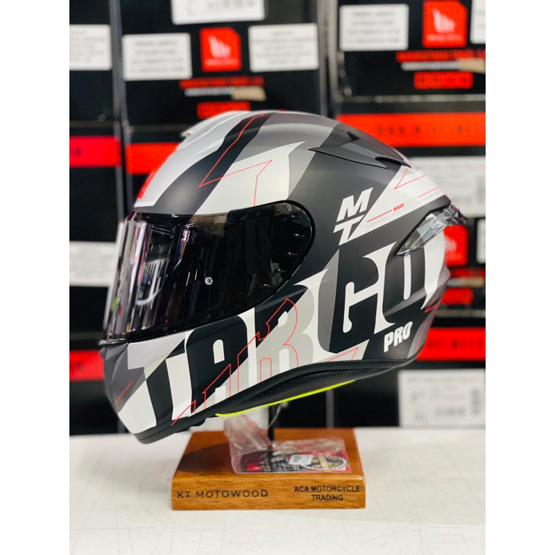 MT TARGO PRO FullFace Single Visor Helmet + FREE CLEAR VISOR (BIGGER