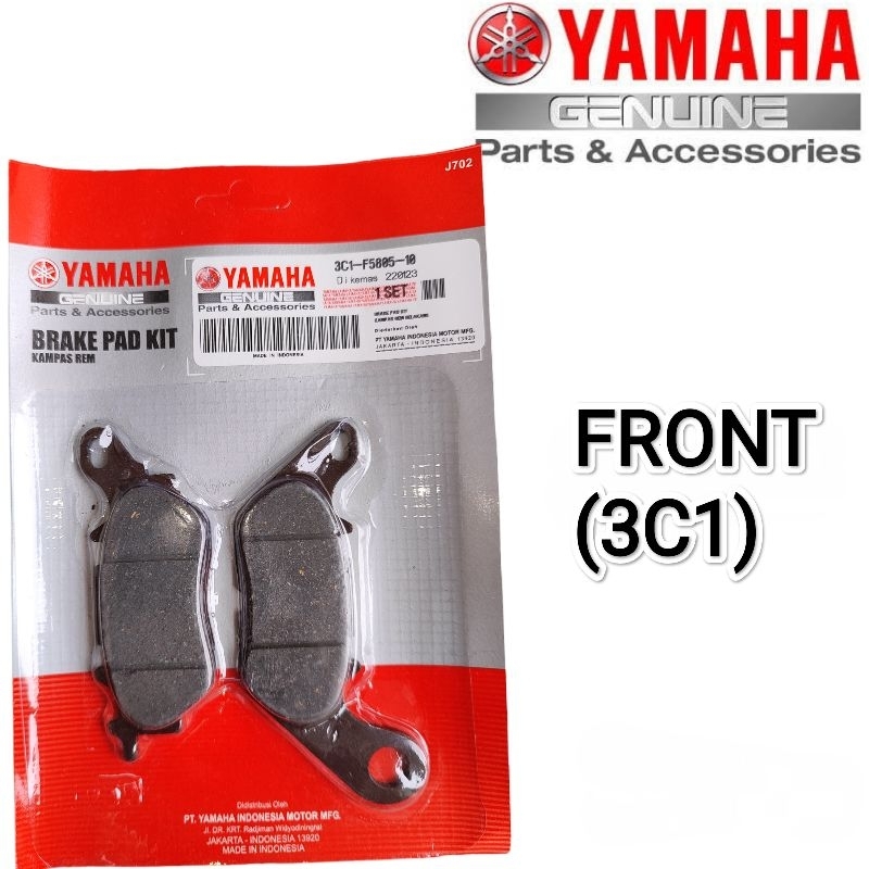 Yamaha Xsr155 Brake Pad Kit Front Genuine Parts 3c1 F5805 10 Shopee Philippines 1745