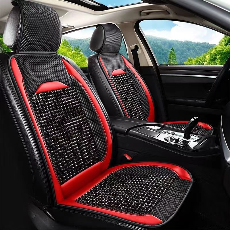 [Car Universal]Wooden bead car seat cushion heat dissipation and