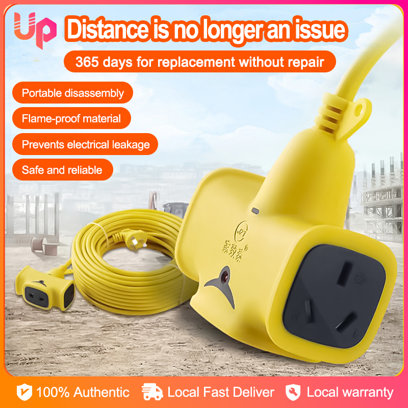 10M/20M Extension Cord Socket With Cable Extralong Plugin Strip