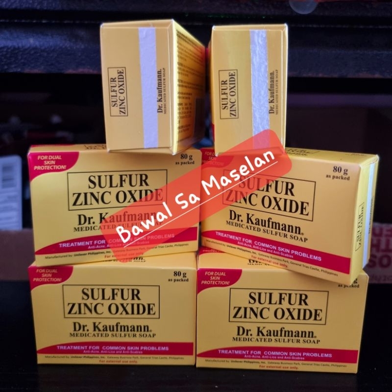 Dr. Kaufman Medicated Sulfur Soaf 80g 6PCS PER SET(NO EXPIRY DATE ...