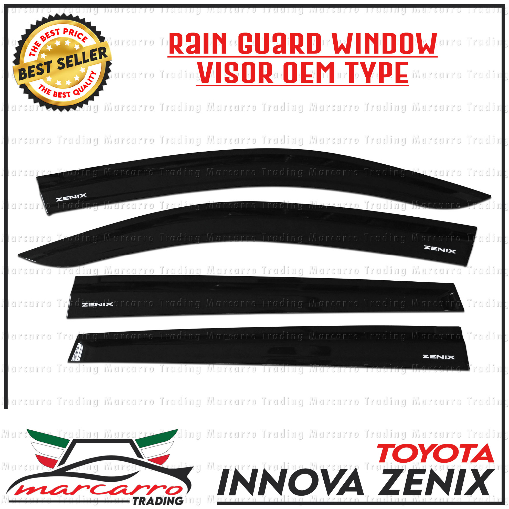 TOYOTA INNOVA Zenix 2023 OEM Type Rain Guard Visor Black | Shopee ...