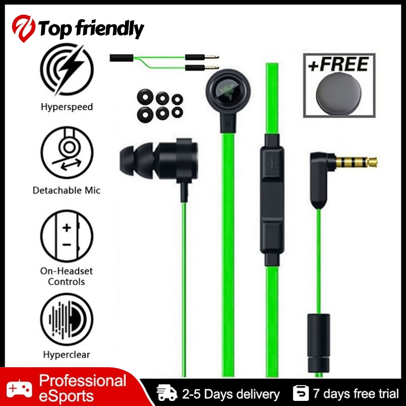 Razer Hammerhead Pro V2 In Ear Wired Microphone Gaming Headset Noise Isolation Stereo Bass Earbuds Shopee Philippines
