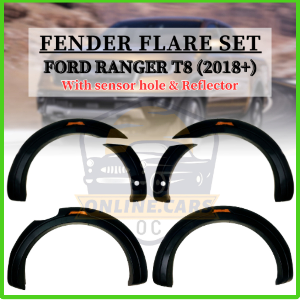 OC FORD RANGER T8 2018+ Fender Flare W/Sensor Hole & ;Reflector Cover ...