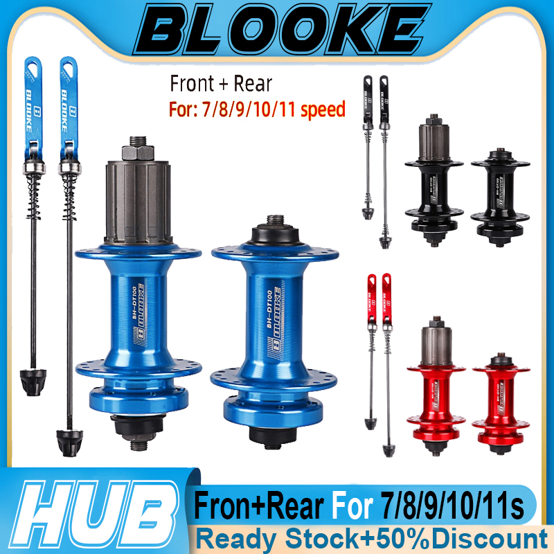 BLOOKE Hubs 32 Holes Mountain Bike Disc Hubs Front & Rear MTB Hub QR ...