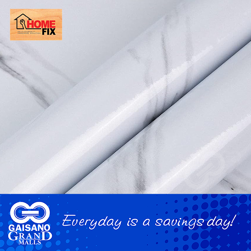 HOMEFIX Aluminum Kitchen Wallpaper 80 Microns 60cm x 5 meters in Marble ...