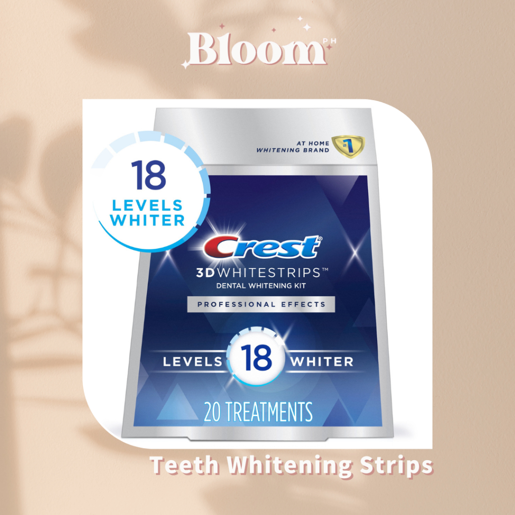 Crest 3d White Professional Effects Whitestrips Teeth Whitening Strips Kit 18 Levels Whiter 