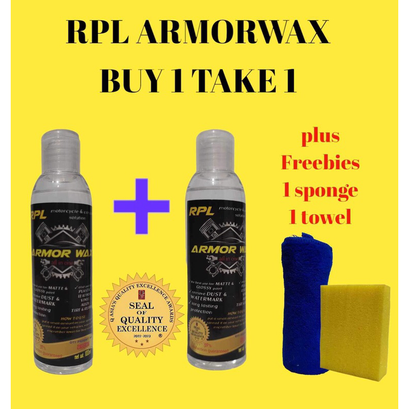 RPL armor wax buy 1 take 1 100ml | Shopee Philippines