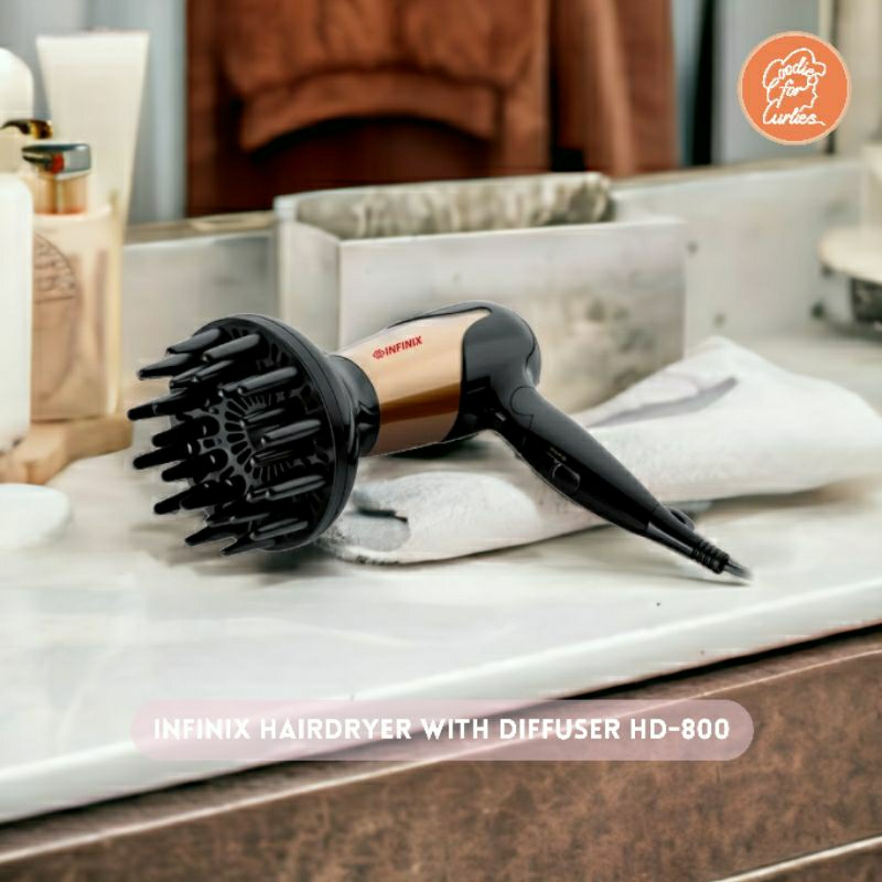 Infinix Professional Hair Dryer With Hair Diffuser | Shopee Philippines