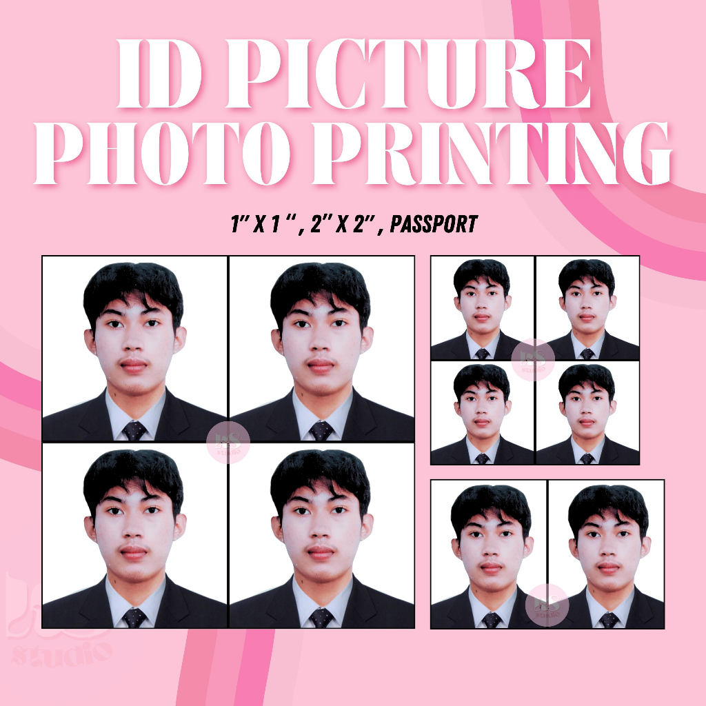 Ink8 Id Pictures Package Photo Printing 1x1 2x2 Passport Size Photo Shopee Philippines 8982