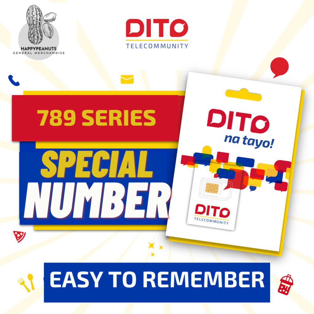 DITO SIM SPECIAL NUMBER 789 OR EASY TO REMEMBER CAN BE UPGRADED TO ...