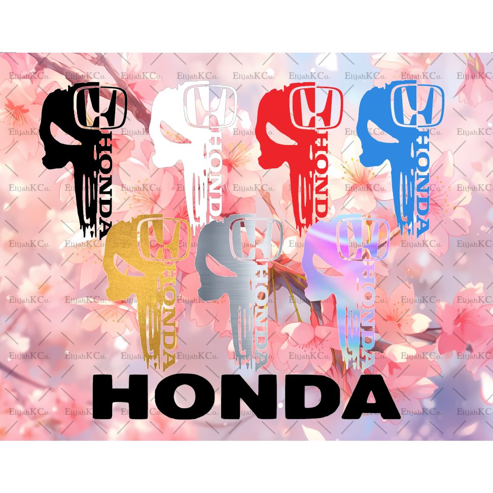 Punisher Honda Decals Car Sticker WITH FREEBIES!!! Shopee Philippines