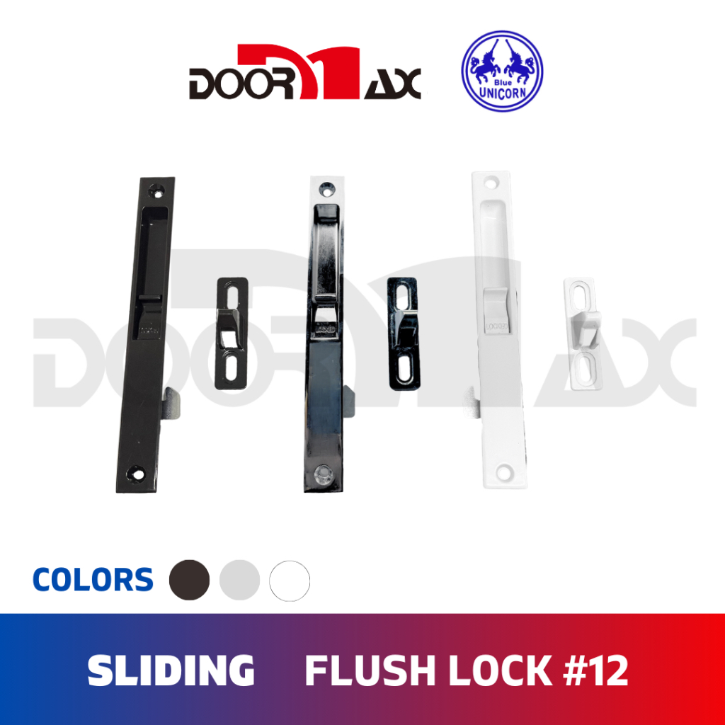 DOORMAX BLUE UNICORN Flush Lock #12 (Brown/Chrome/White) | Shopee ...
