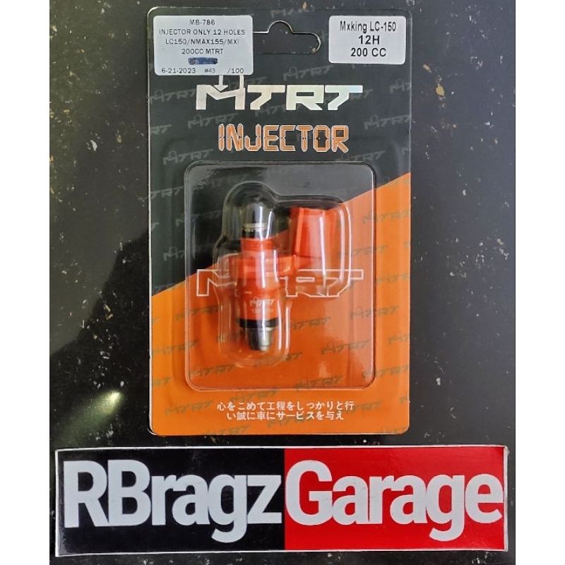 MTRT Injector 12 Holes 200cc - Nmax 155 / Sniper 150 / MX King | Shopee ...