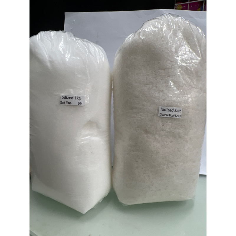 Iodized Salt Fine or iodized Coarse Rock Salt 1 kg Master Chef Asin