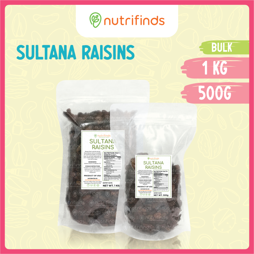 Nutrifinds® Sultana Raisins BULK Shopee Philippines