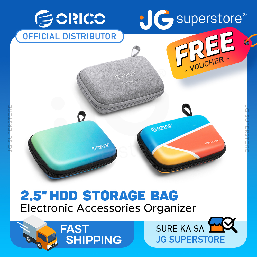 ORICO 2.5" HDD External Hard Drive Storage Bag Protective Electronic Accessories Organizer Case