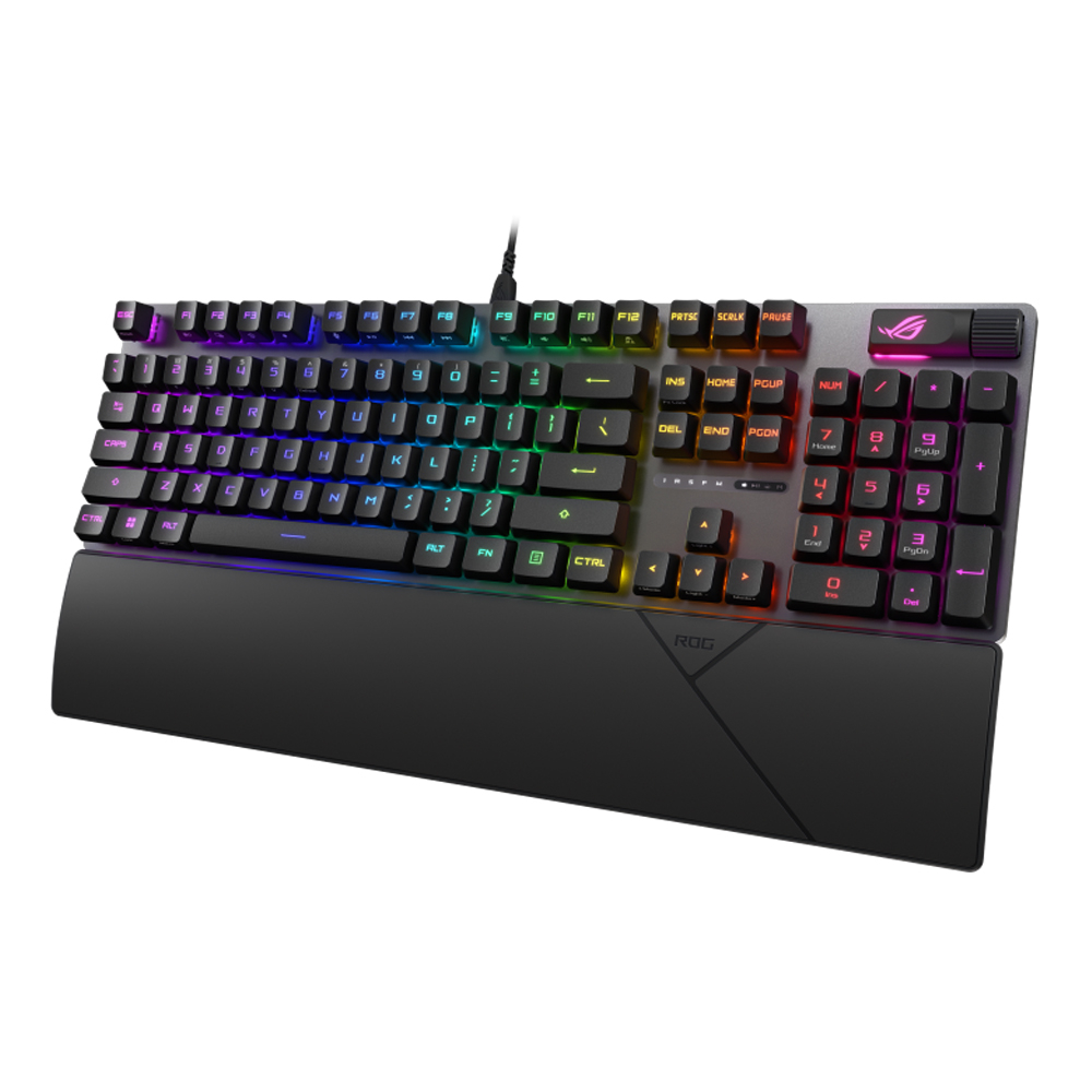 Asus ROG Strix Scope II RX Gaming Keyboard with Pre-lubed ROG RX ...