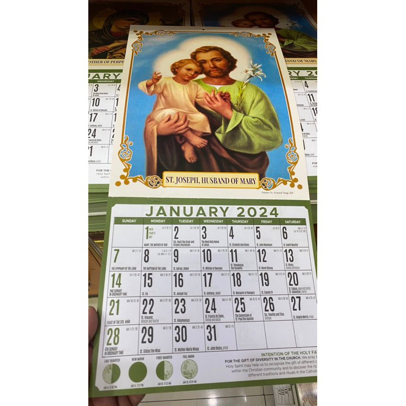 Religious Wall Calendar 2024 | Shopee Philippines