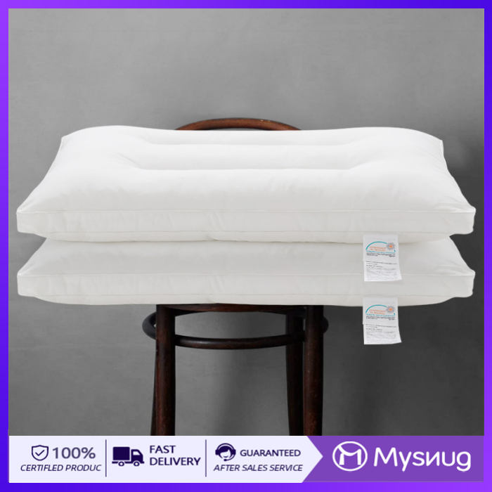 Mysnug Stomach Sleeper Bed Pillows for Sleeping Standard Size, 3.25