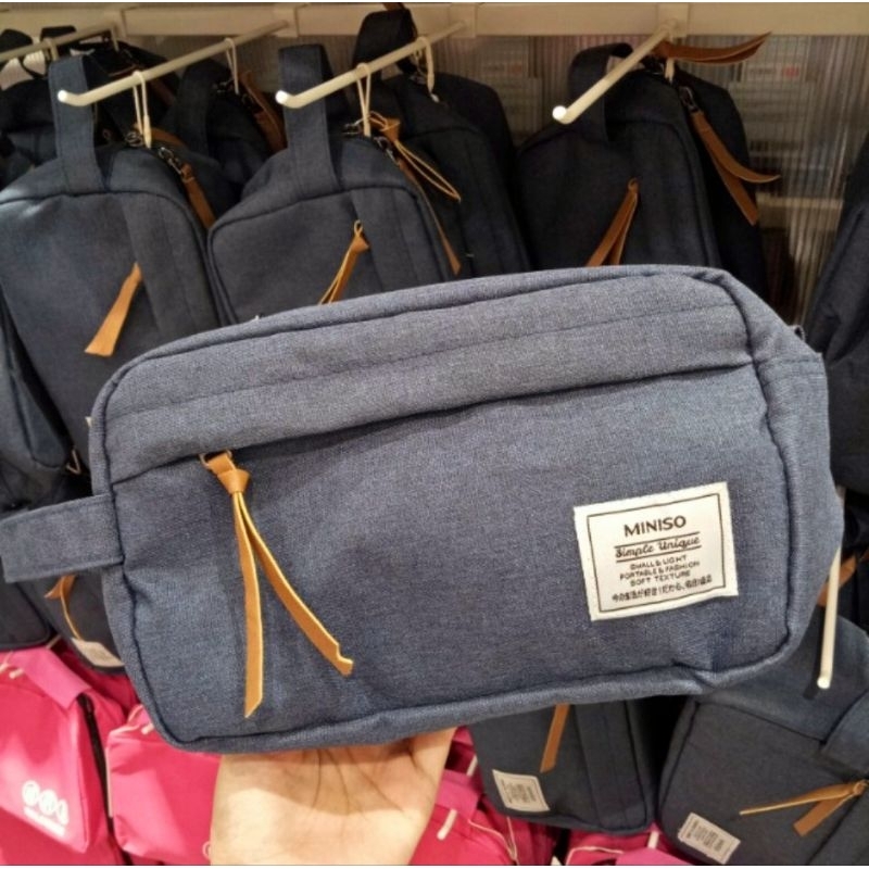 Authentic Miniso Makeup Toiletry Bag Travel Organizer Shopee Philippines