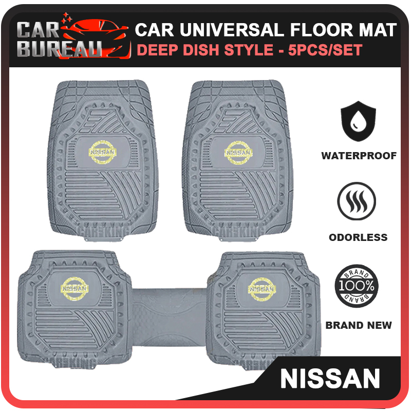 NISSAN Heavy Duty Universal Car Floor Mat DEEP Dish Carmatking
