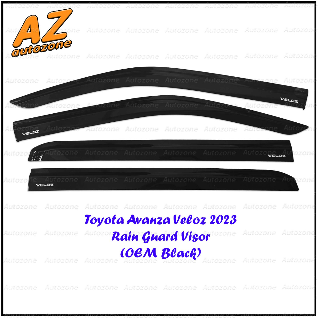 Toyota Avanza Veloz 2023 2024 OEM Black Type Rain Guard Window Door ...