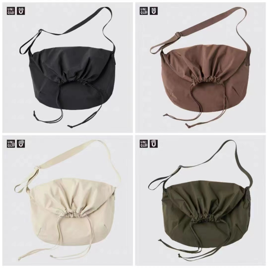 Nylon Bag Drawstring Shoulder bag Uniqlo Messenger Bag Men Woman Casual ...