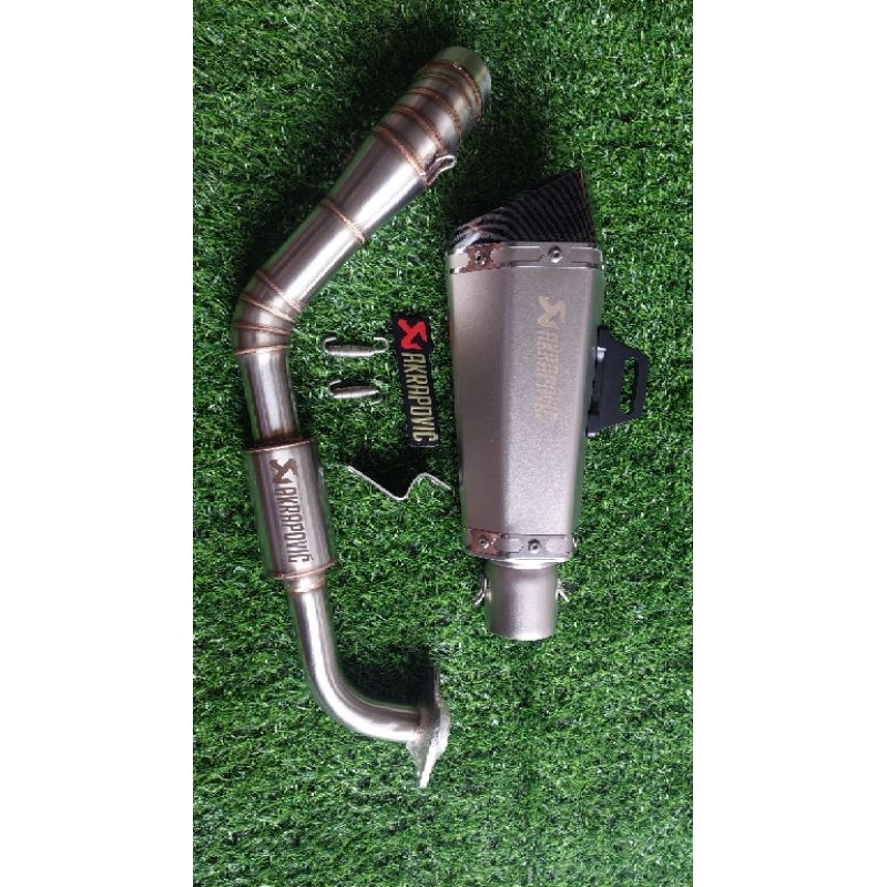 YAMAHA AEROX V1 V2 /NMAX V2 V2.1 AKRAPOVIC PIPE WITH SILENCER ( FULL