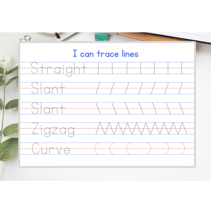 Personalize Laminated Reusable Name Tracing, Shapes, Lines, Numbers ...