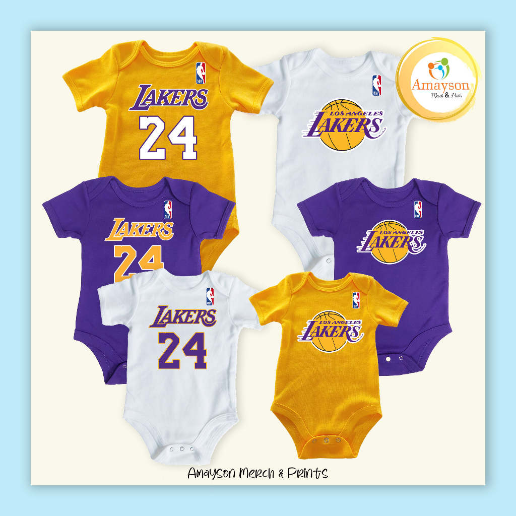 Lakers newborn hot sale onesie