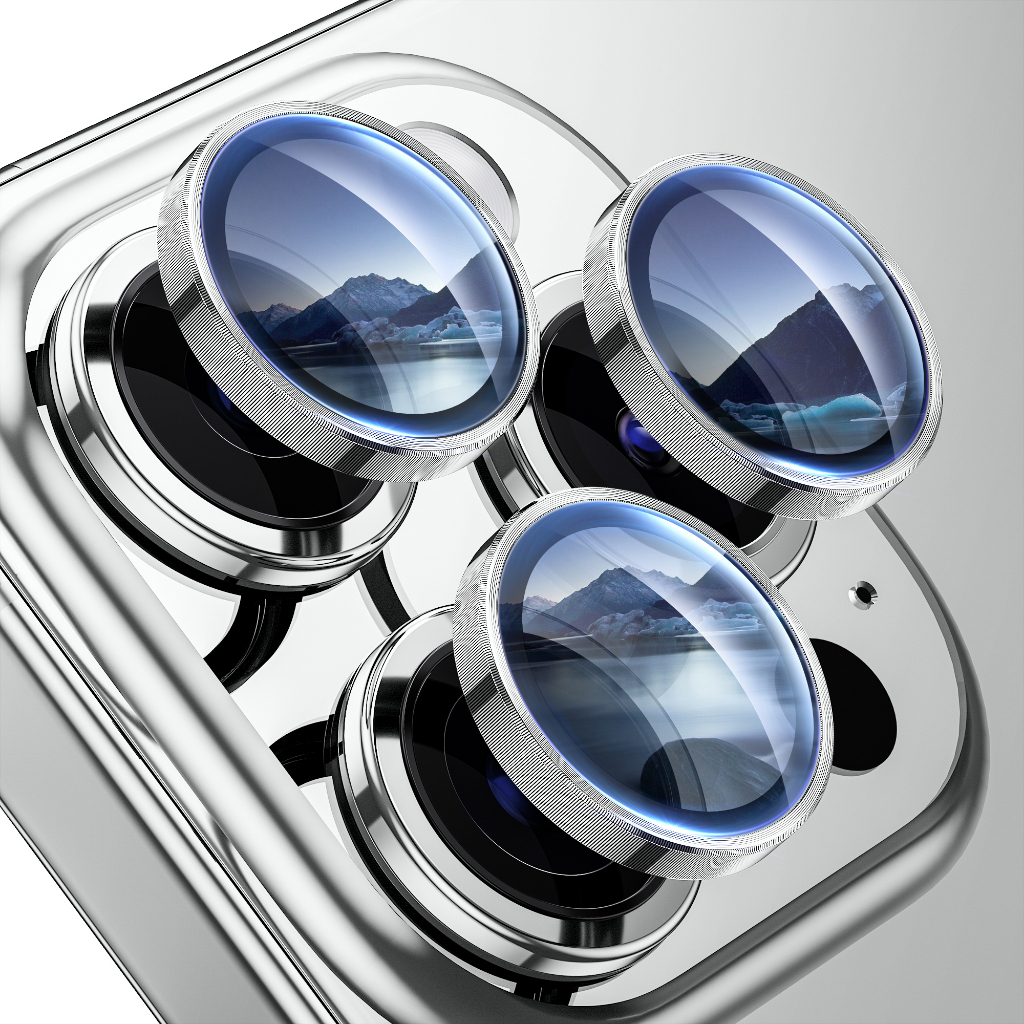 WSKEN for iPhone 14/15Pro Max Camera Lens Protector HD Tempered Glass