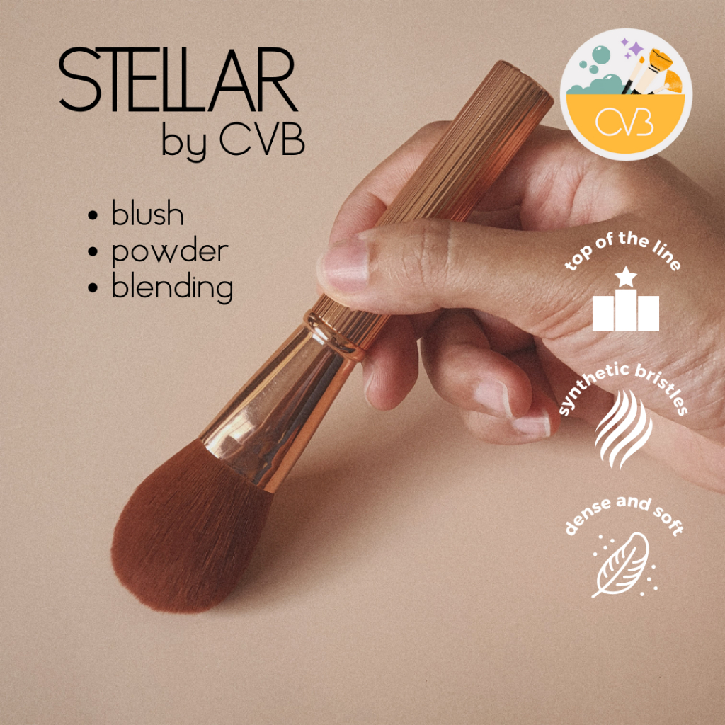SSB006 CVB Medium Multipurpose Powder Single Makeup Brush Face | Shopee ...