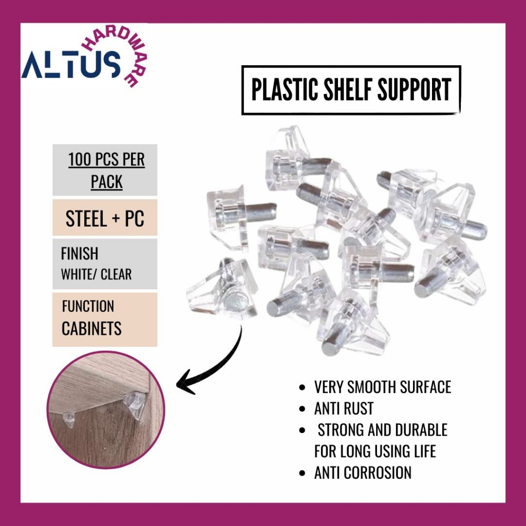 Plastic Shelf Support / Pin Type Shelf Support Shopee Philippines