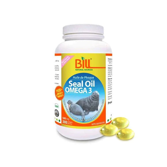 Canada Uncle Bill Omega 3 Seal Oil 500 mg x 300 softgels | Shopee