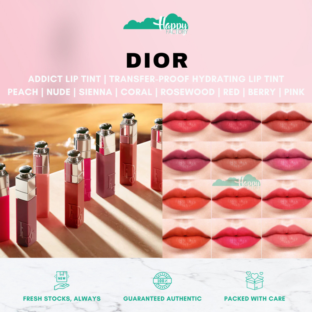 DIOR Dior Addict Lip Tint Natural Sienna Nude Rose Poppy